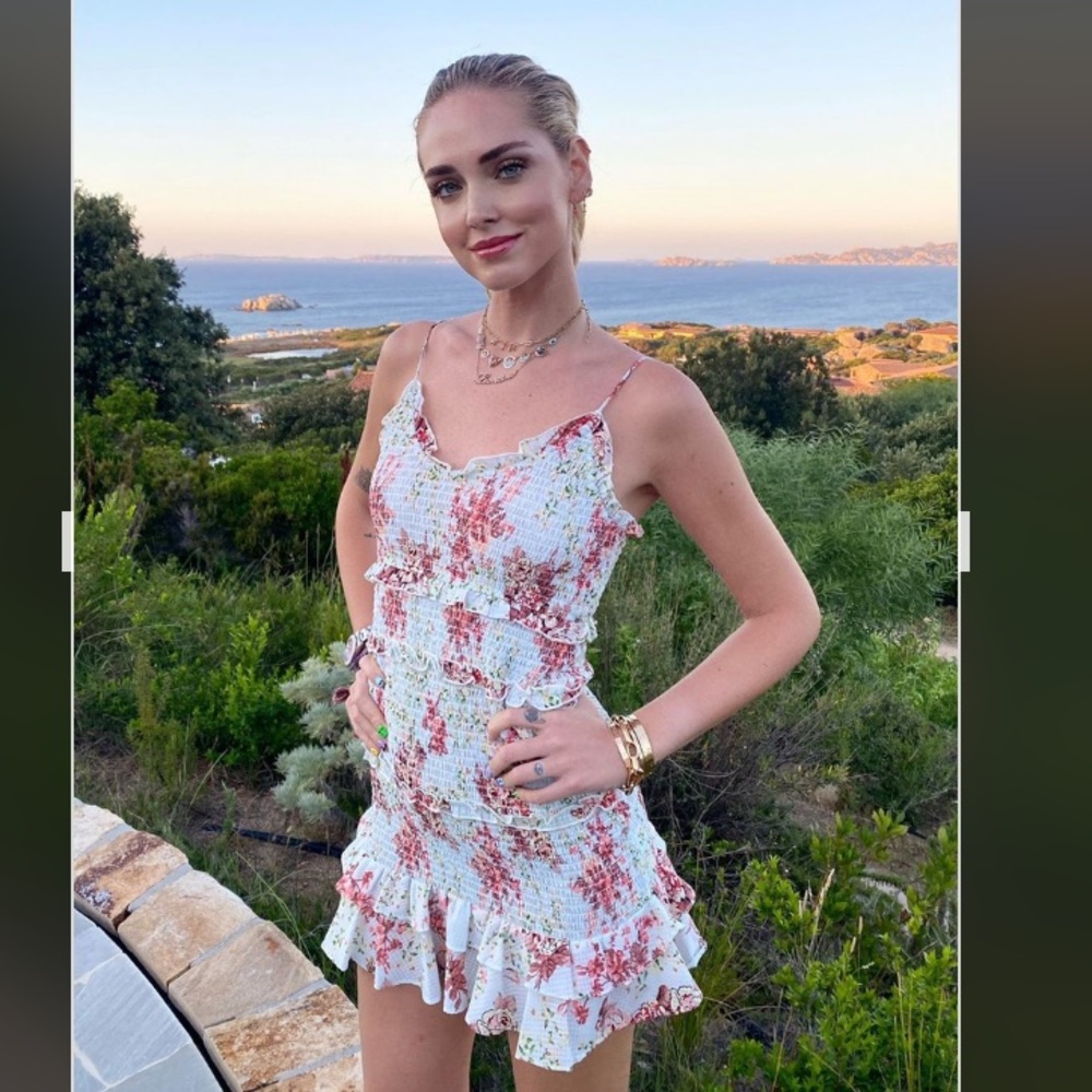 Zara floral dress as seen on Chiara Ferragni!